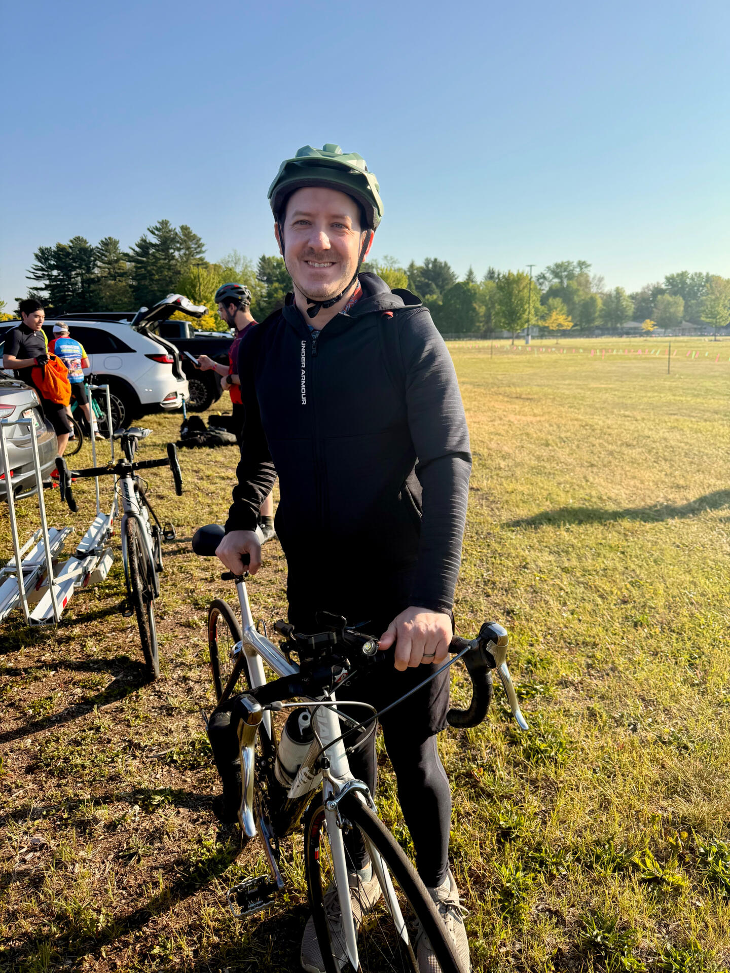 fifty miles, sore legs, and a cold shower