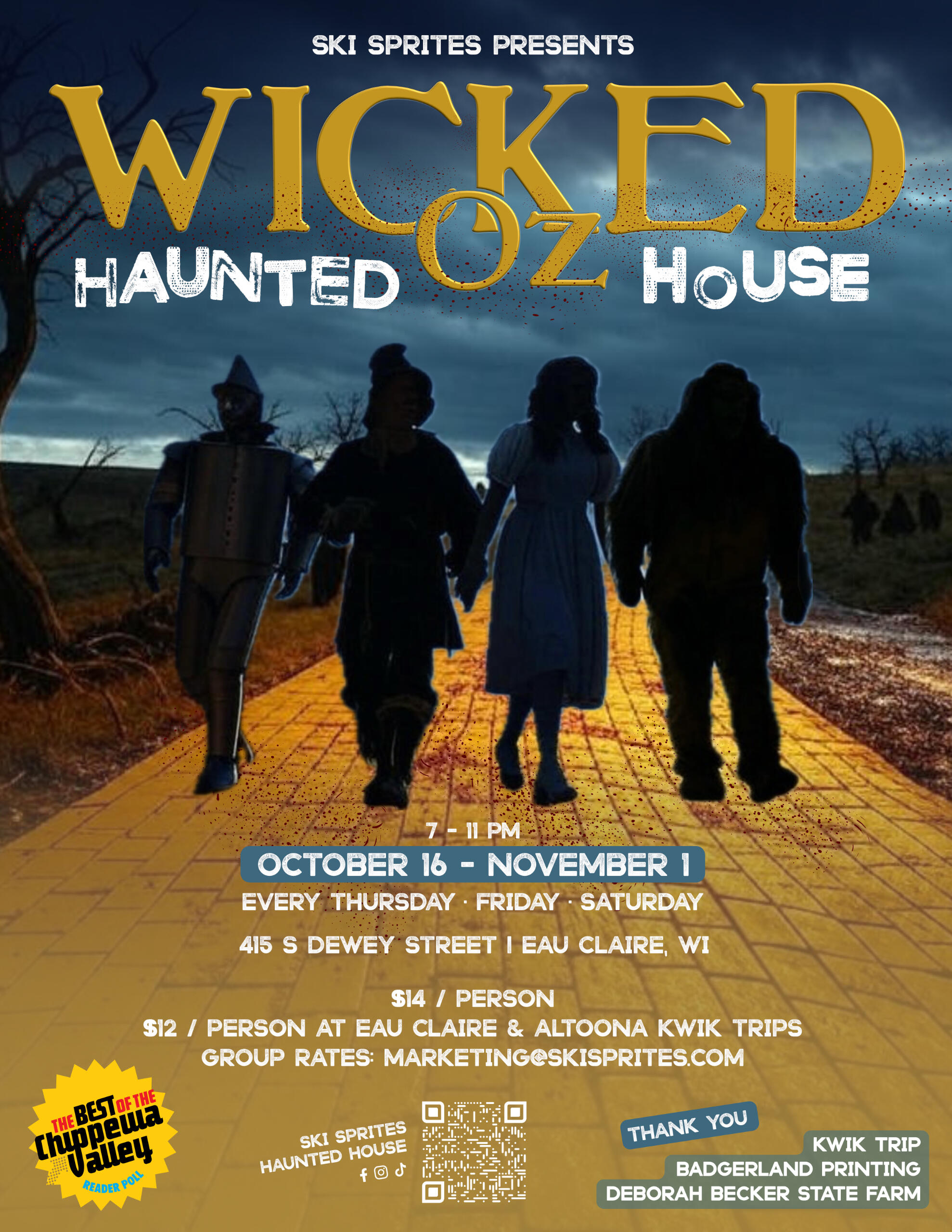 ski sprites haunted house